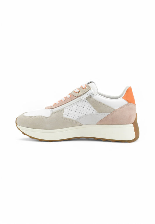 GEOX Sneakers Donna Bianco Rosa Grigio D46MDA8522-PE25-C1ZH6