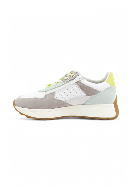 GEOX Sneakers Donna Bianco Verde Grigio D46MDA8522-PE25-C0284