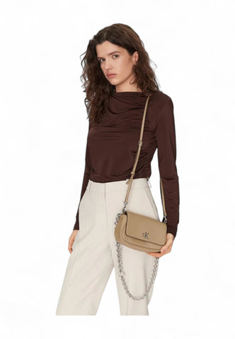 CALVIN KLEIN Borsa a spalla Donna Beige K60K613049-PBF-PE25