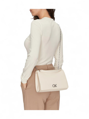 CALVIN KLEIN Borsa Tracolla Donna Bianco K60K612810-YAO-PE25