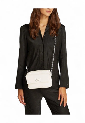 CALVIN KLEIN Borsa Tracolla Donna Bianco K60K613089-YAO-PE25