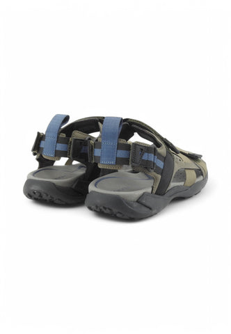GEOX Sandali Uomo Verde Nero U4550B011EK-PE25-C3009