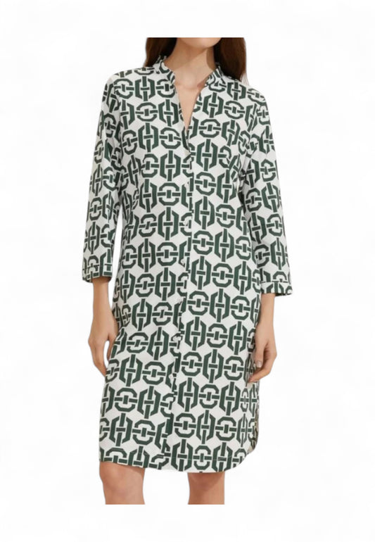 EMME MARELLA Abito Donna Bianco Verde GAZZA-PE25-001