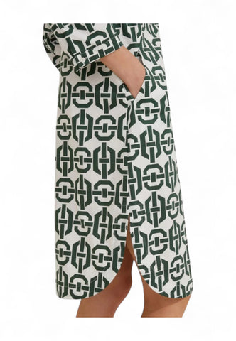 EMME MARELLA Abito Donna Bianco Verde GAZZA-PE25-001