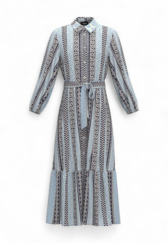 EMME MARELLA Abito Donna Blu Bianco TISANA-PE25-004