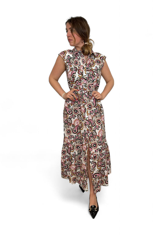 EMME MARELLA Abito Donna Fantasia Bianco Rosa SAVERIA-PE25-004