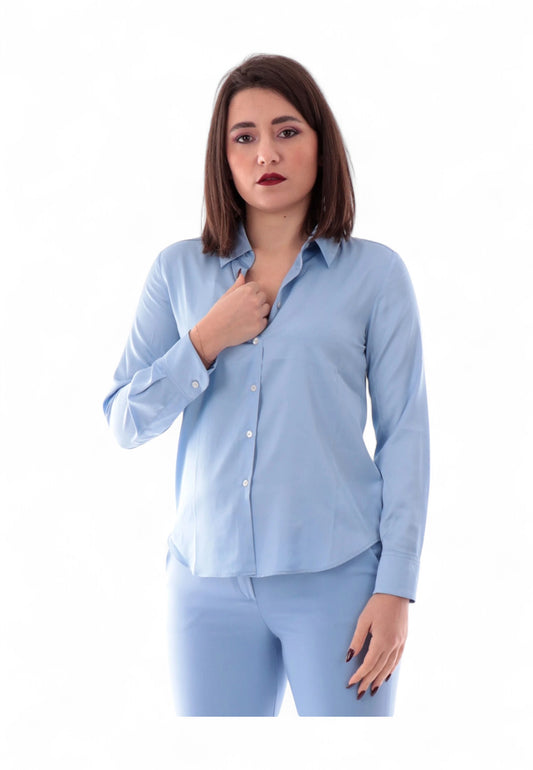 EMME MARELLA Camicia Donna Azzurro SONETTO-PE25-004