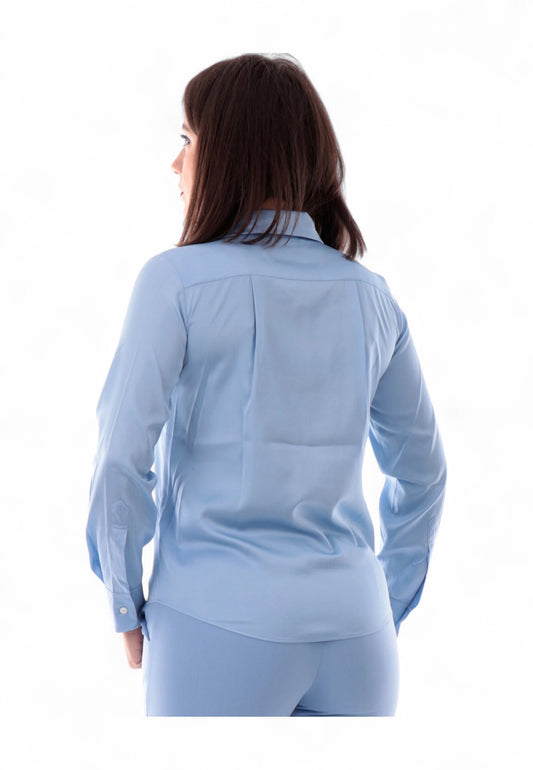 EMME MARELLA Camicia Donna Azzurro SONETTO-PE25-004
