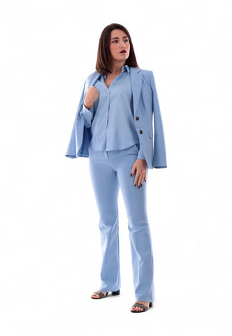 EMME MARELLA Camicia Donna Azzurro SONETTO-PE25-004