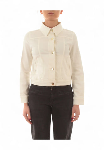 EMME MARELLA Giacca Jeans Donna Beige ERIDANI-PE25-002