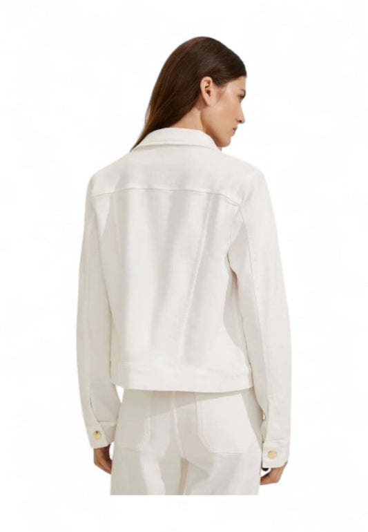 EMME MARELLA Giacca Jeans Donna Bianco ERIDANI-PE25-001