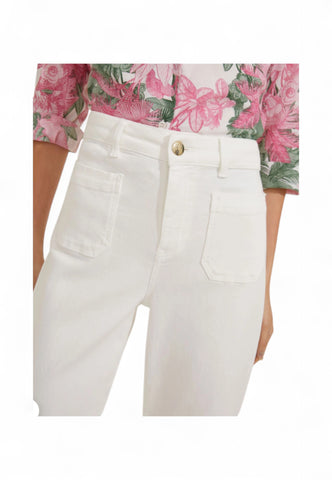 EMME MARELLA Jeans Donna Bianco SAMOVAR-PE25-001