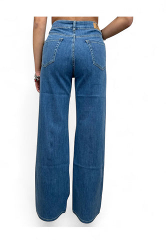 EMME MARELLA Jeans Palazzo Donna Blu CRESPO-PE25-001