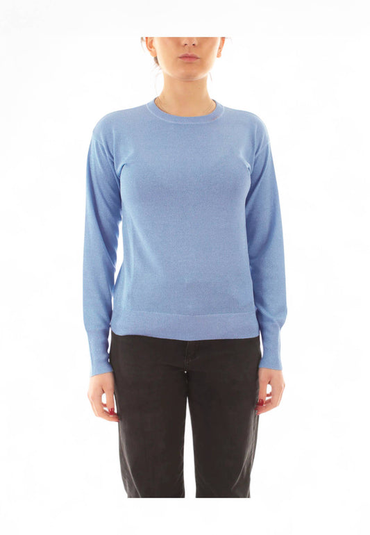 EMME MARELLA Maglione Donna Azzurro Lurex SGUIZZO-PE25-007