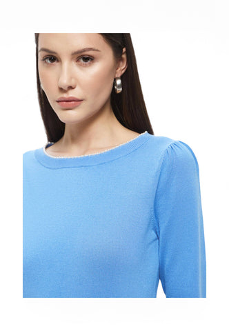EMME MARELLA Maglione Donna Azzurro MOIS-PE25-010