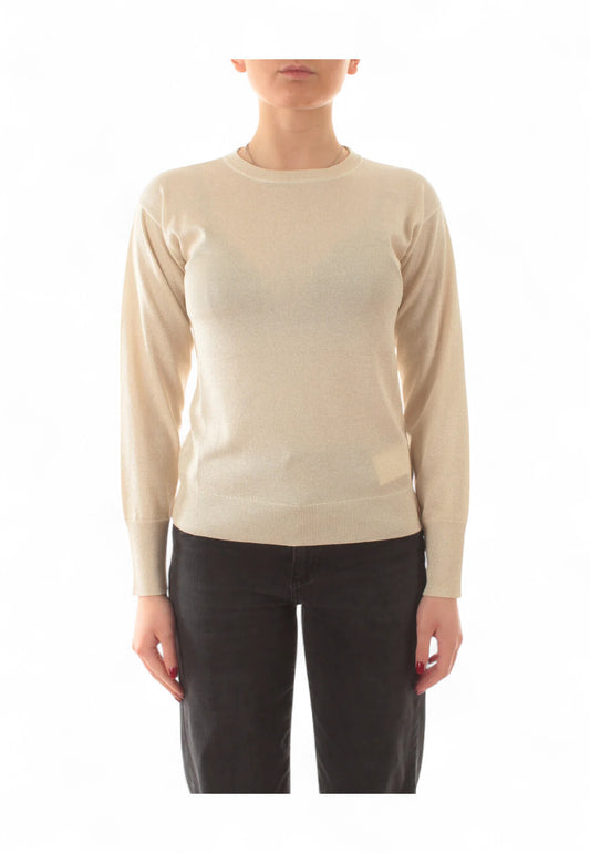 EMME MARELLA Maglione Donna Beige Lurex SGUIZZO-PE25-001