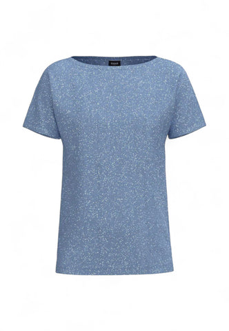 EMME MARELLA T-Shirt Donna Azzurro Lurex ZERMAT-PE25-004