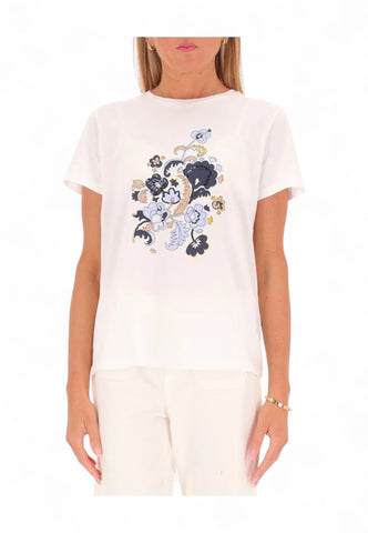 EMME MARELLA T-Shirt Donna Bianco Fantasia OVEST-PE25-001