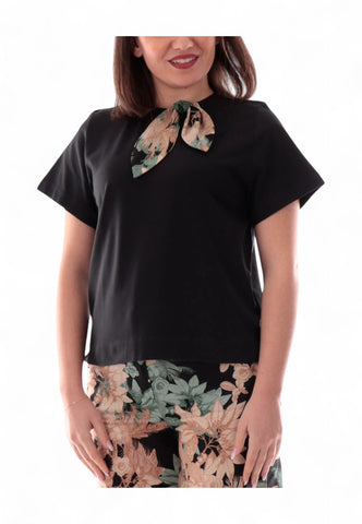 EMME MARELLA T-Shirt Donna Nero ARONA-PE25-004