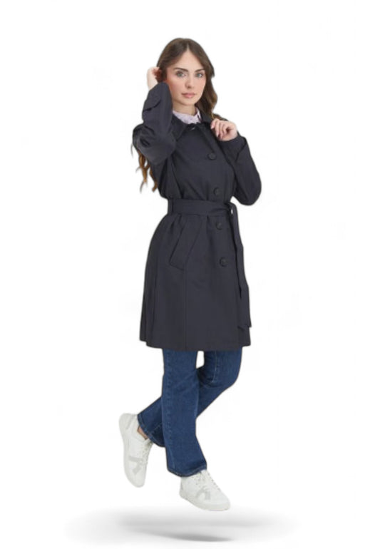 EMME MARELLA Trench Donna Blu MADELEINE-PE25-006