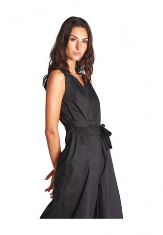 EMME MARELLA Tuta Intera Donna Nero TONACA-PE25-016