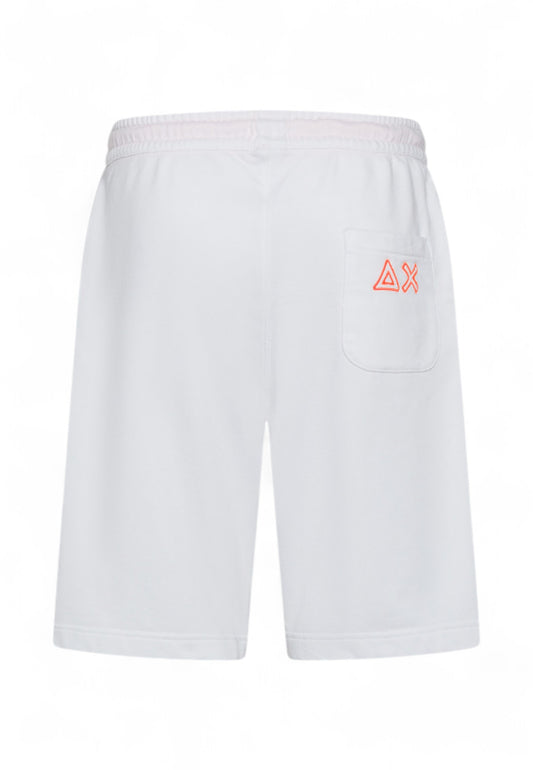 SUN68 Bermuda Tuta Uomo Bianco Arancione F35140-PE25-31