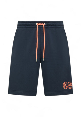SUN68 Bermuda Tuta Uomo Blu Arancione F35140-PE25-07