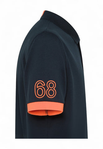 SUN68 Polo Uomo Blu Arancione A35122-PE25-07