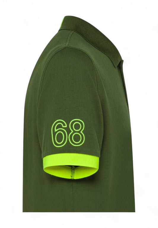 SUN68 Polo Uomo Verde Giallo A35122-PE25-37