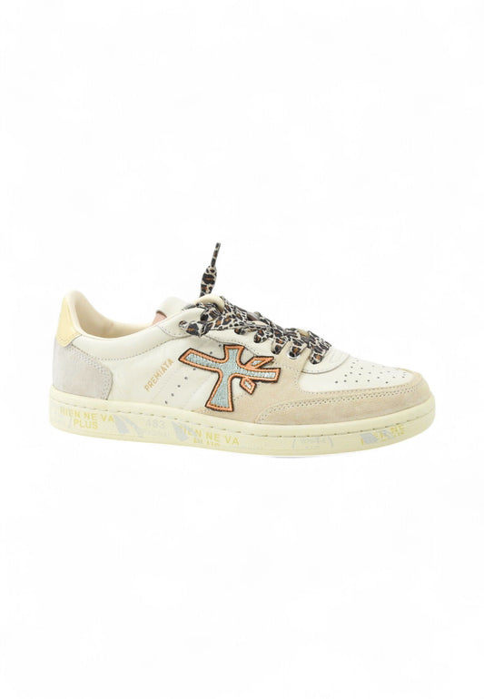 PREMIATA Sneakers Donna Beige Marrone Azzurro BSKTCLAD-PE25-BSKT-CLAYD-VAR-7317