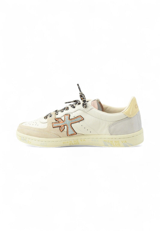 PREMIATA Sneakers Donna Beige Marrone Azzurro BSKTCLAD-PE25-BSKT-CLAYD-VAR-7317