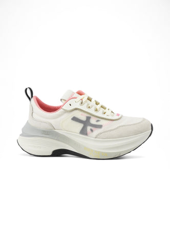 PREMIATA Sneakers Donna Bianco Rosa HILL-PE25-VAR 7509