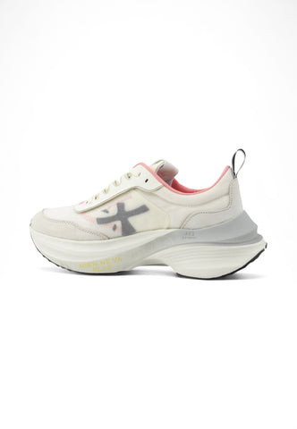 PREMIATA Sneakers Donna Bianco Rosa HILL-PE25-VAR 7509