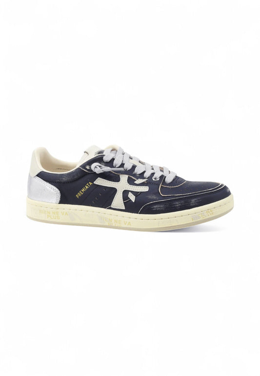 PREMIATA Sneakers Uomo Blu Argento BSKTCLAY-PE25-BSKT-CLAY-VAR-7258