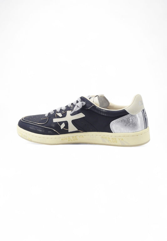 PREMIATA Sneakers Uomo Blu Argento BSKTCLAY-PE25-BSKT-CLAY-VAR-7258