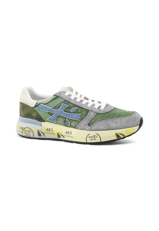 PREMIATA Sneakers Uomo Verde Grigio MICK-PE25-VAR-7216
