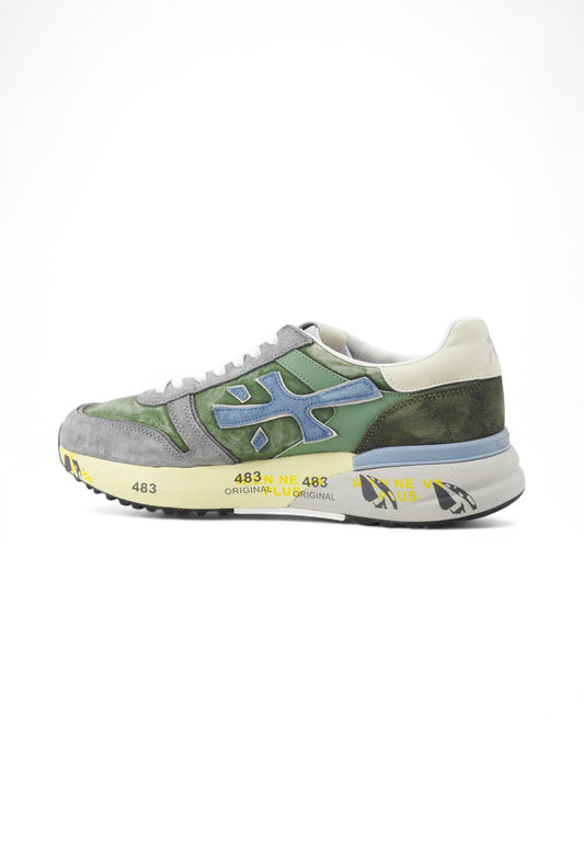 PREMIATA Sneakers Uomo Verde Grigio MICK-PE25-VAR-7216
