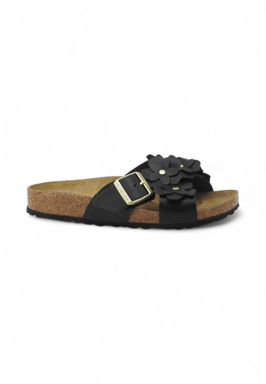 BIRKENSTOCK Ciabatte Donna Nero Fiori 1026734-PE25