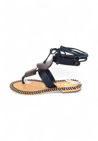 JANET Sandali Infradito Donna Nero J-260-PE25-J254