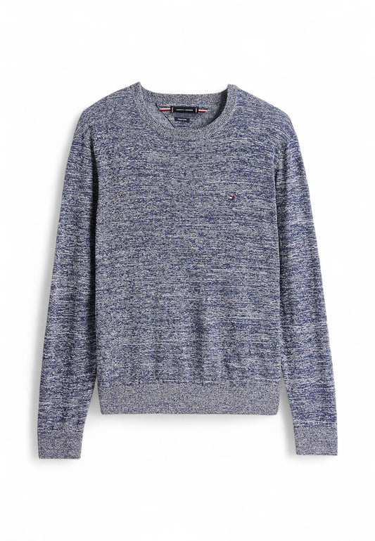 TOMMY HILFIGER Maglione Uomo Blu Grigio MW0MW386030GY-PE25