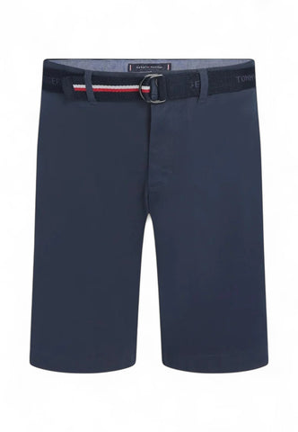 TOMMY HILFIGER Pantaloncini Corti Bermuda + Cintura Uomo Blu MW0MW24874DW5-PE25
