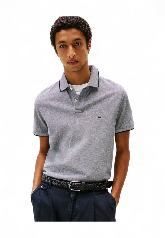 TOMMY HILFIGER Polo Uomo Blu Grigio MW0MW38470DW5-PE25