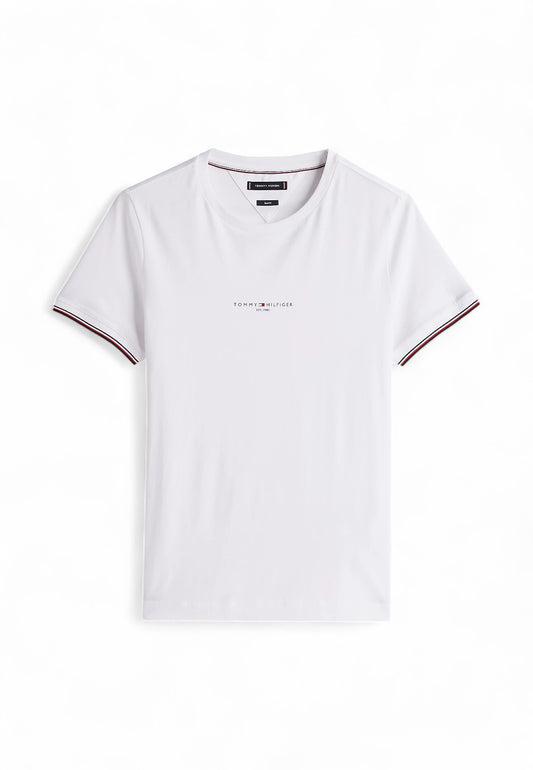 TOMMY HILFIGER T-Shirt Uomo Bianco MW0MW32584YBR-PE25