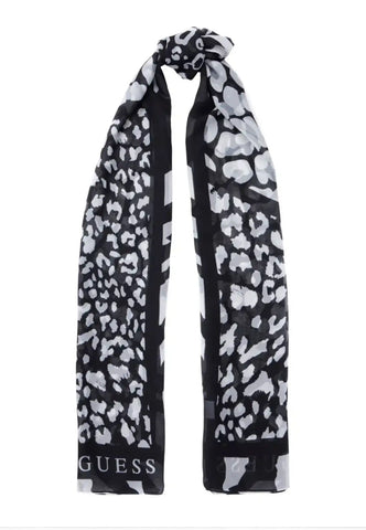 GUESS Foulard Fantasia Donna Nero Grigio AW5245POL03-PE25-BLA