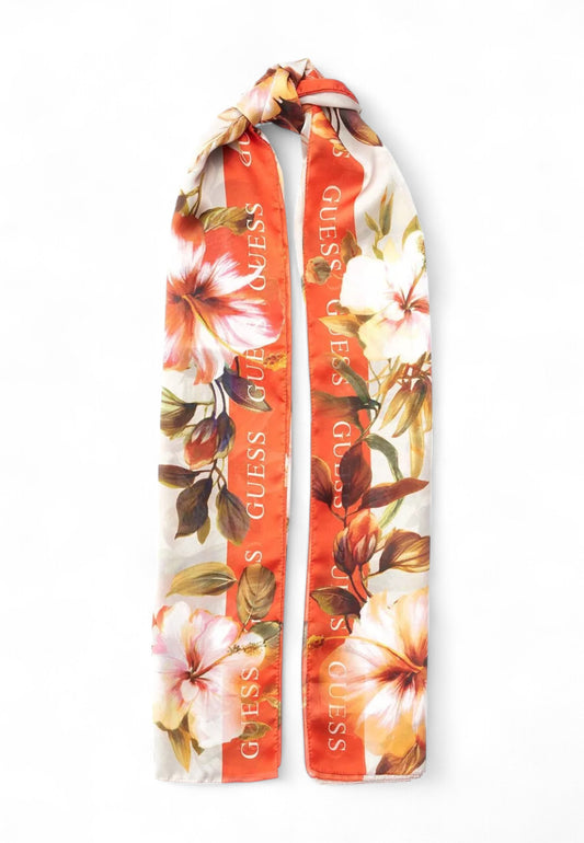 GUESS Foulard Fiori Donna Beige Arancione AW5271POL03-PE25-BEM