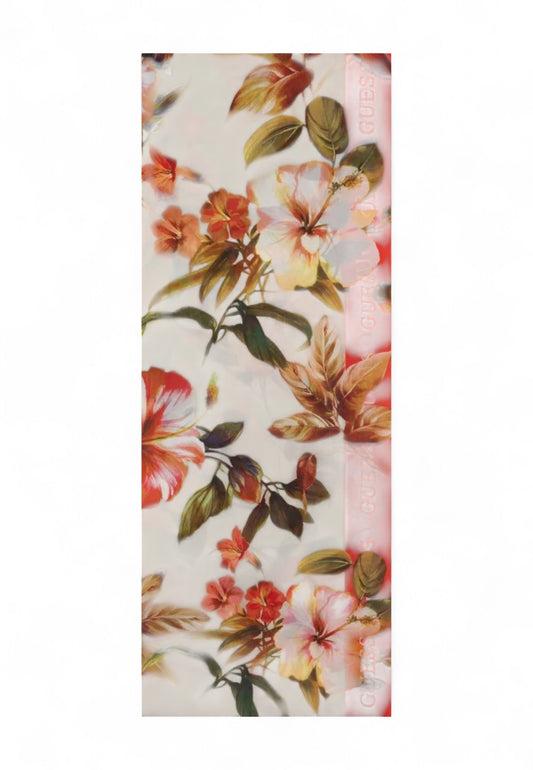 GUESS Foulard Fiori Donna Beige Arancione AW5271POL03-PE25-BEM