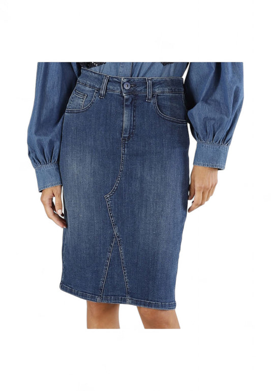 CAFENOIR Gonna Jeans Donna Blu C7JJ0169-PE25-B008