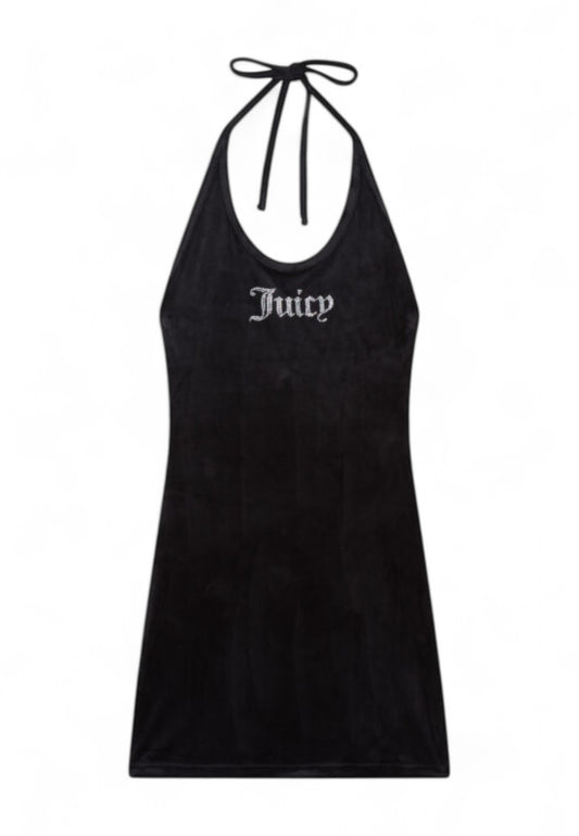 JUICY COUTURE Abito Corto Donna Nero Strass VEJTV0578WPFJ00-PE25
