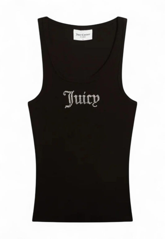 JUICY COUTURE Canottiera Donna Nero Strass  VEJH70558WJCJ00-PE25