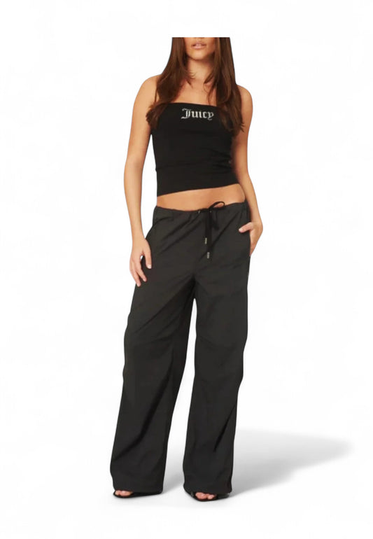 JUICY COUTURE Top Corto Donna Nero Strass VEJH70561WJCJ00-PE25